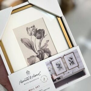 Floral sketch wall art (2) by Hearth and Hand Magnolia 6x8in